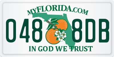 FL license plate 0488DB