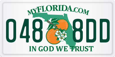 FL license plate 0488DD