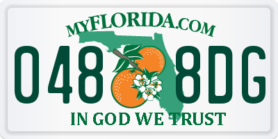 FL license plate 0488DG