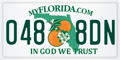FL license plate 0488DN