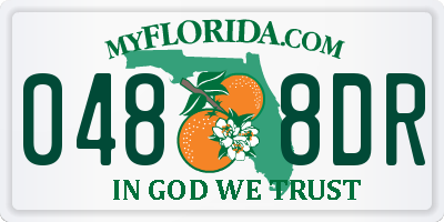 FL license plate 0488DR