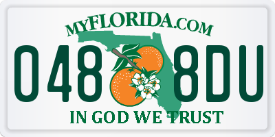 FL license plate 0488DU