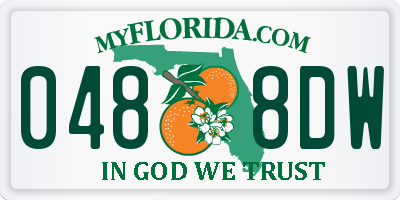 FL license plate 0488DW