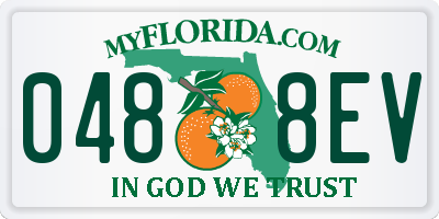 FL license plate 0488EV