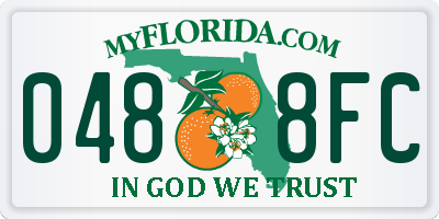 FL license plate 0488FC