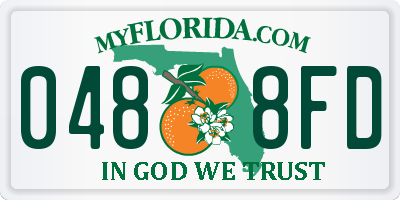 FL license plate 0488FD