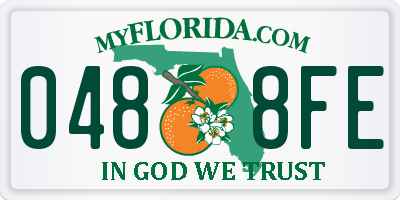 FL license plate 0488FE