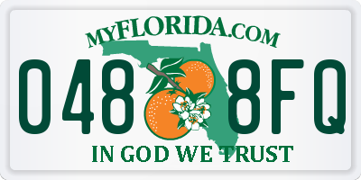 FL license plate 0488FQ
