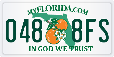FL license plate 0488FS