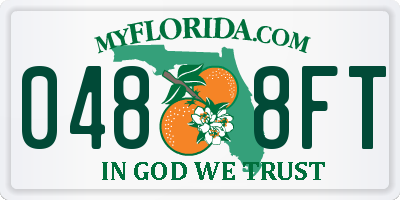 FL license plate 0488FT