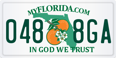 FL license plate 0488GA