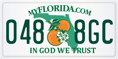 FL license plate 0488GC