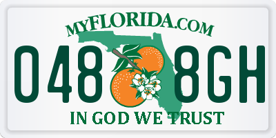 FL license plate 0488GH