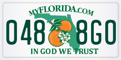 FL license plate 0488GO