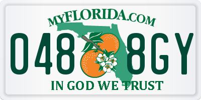 FL license plate 0488GY