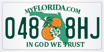 FL license plate 0488HJ