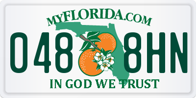 FL license plate 0488HN