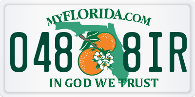 FL license plate 0488IR