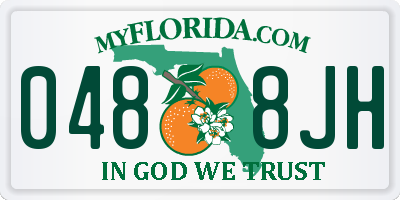 FL license plate 0488JH