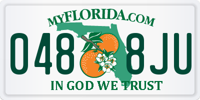 FL license plate 0488JU