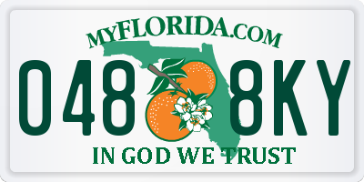 FL license plate 0488KY