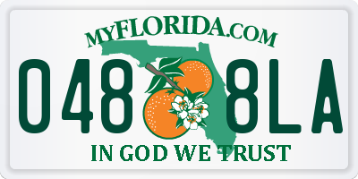 FL license plate 0488LA