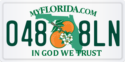 FL license plate 0488LN