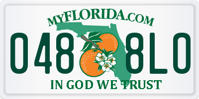 FL license plate 0488LO