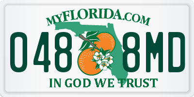 FL license plate 0488MD