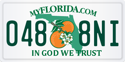 FL license plate 0488NI