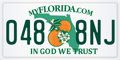 FL license plate 0488NJ