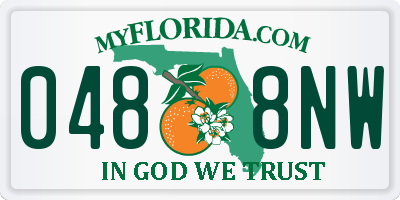 FL license plate 0488NW