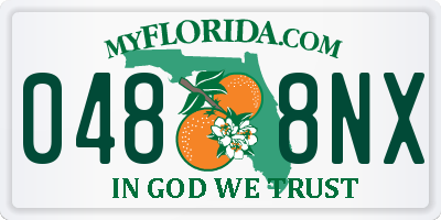 FL license plate 0488NX
