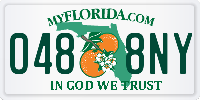 FL license plate 0488NY