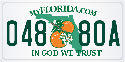 FL license plate 0488OA