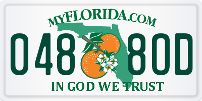 FL license plate 0488OD