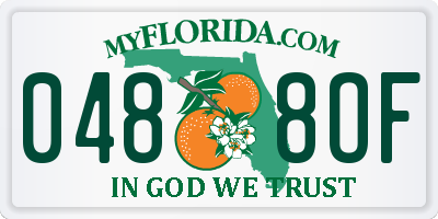 FL license plate 0488OF