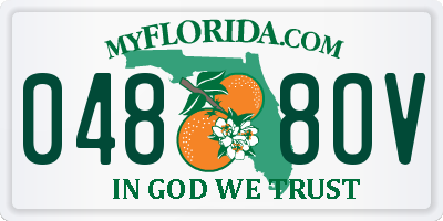 FL license plate 0488OV