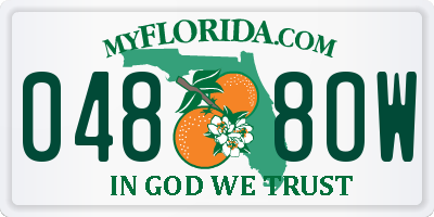 FL license plate 0488OW