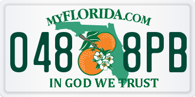 FL license plate 0488PB