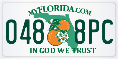 FL license plate 0488PC