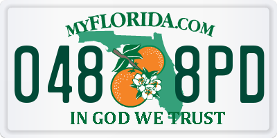 FL license plate 0488PD