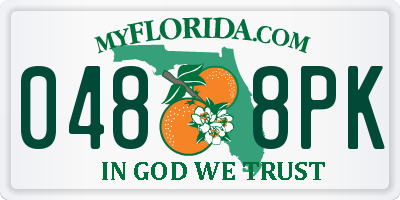 FL license plate 0488PK