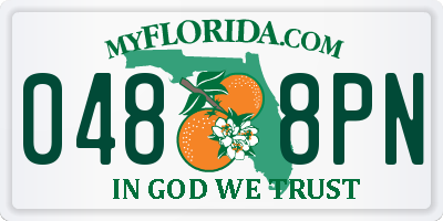 FL license plate 0488PN