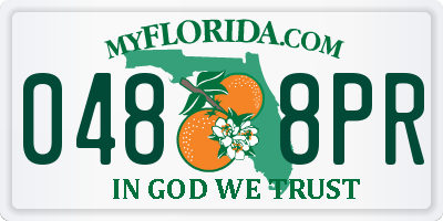 FL license plate 0488PR