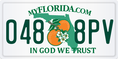 FL license plate 0488PV