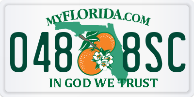 FL license plate 0488SC