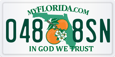 FL license plate 0488SN