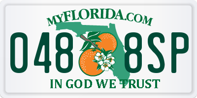 FL license plate 0488SP