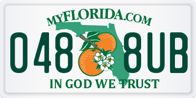 FL license plate 0488UB